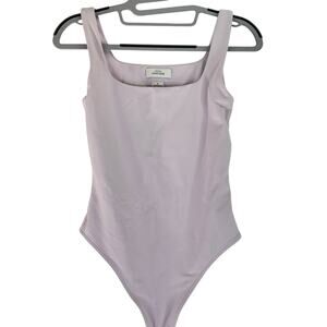 Aritzia Babaton Light Pink Contour Thong Bodysuit Size Small